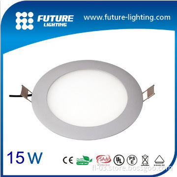 CE, RoHS indoor high bright 15w led panel light round